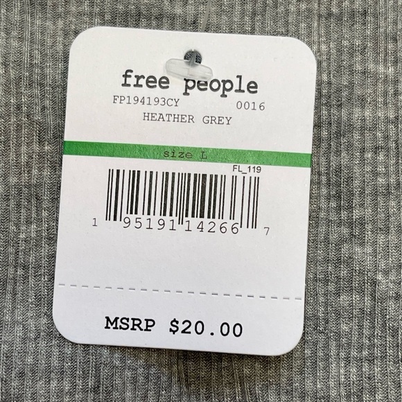 Free People High-Neck Ribbed Crop size large - Picture 7 of 9